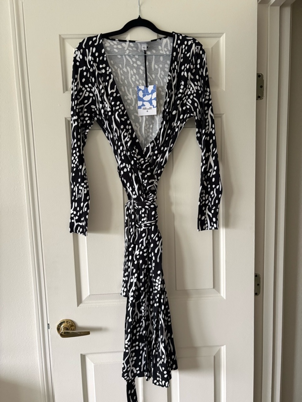Target Diane Von Furstenberg Black and White Printed Wrap Dress